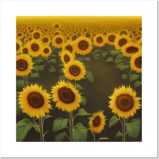 Good Morning Sunflower Posters and Art